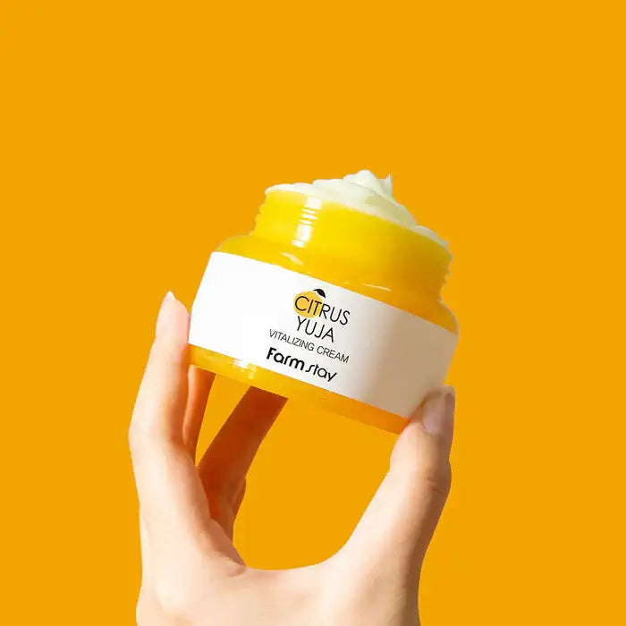 Farmstay Citrus Yuja Vitalizing Cream 100g Korean skincare product image 3