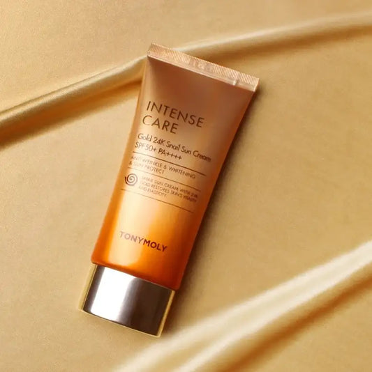 TONYMOLY Intense Care Gold24K Snail Sun Cream SPF50+ PA++++ 50ml Korean beauty product image 2