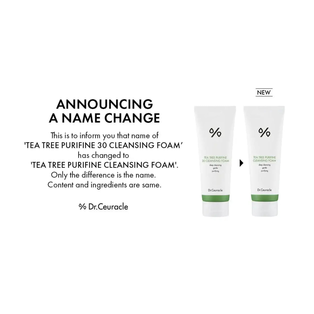 Dr.Ceuracle Tea Tree Purifine 30 Cleansing Foam 150g Korean skincare product image 5