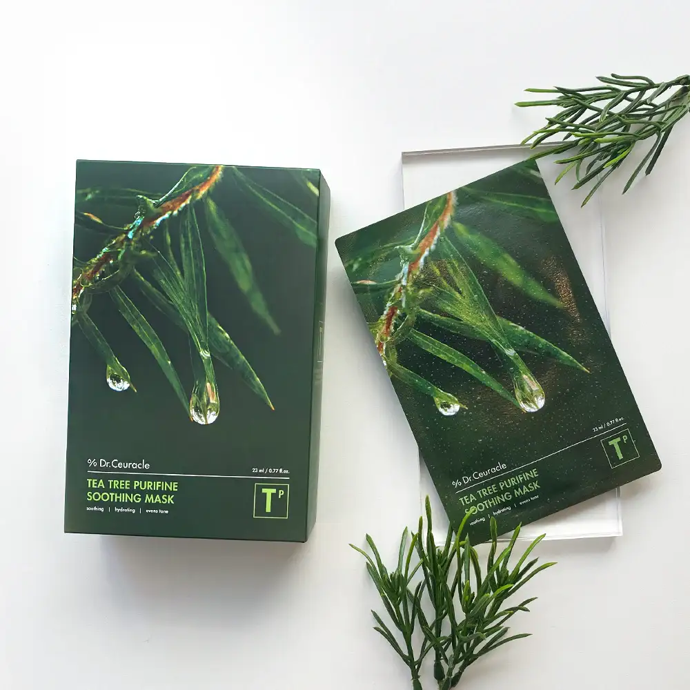 Dr.Ceuracle Tea Tree Purifine Soothing Mask 10ea Korean skincare product image 2