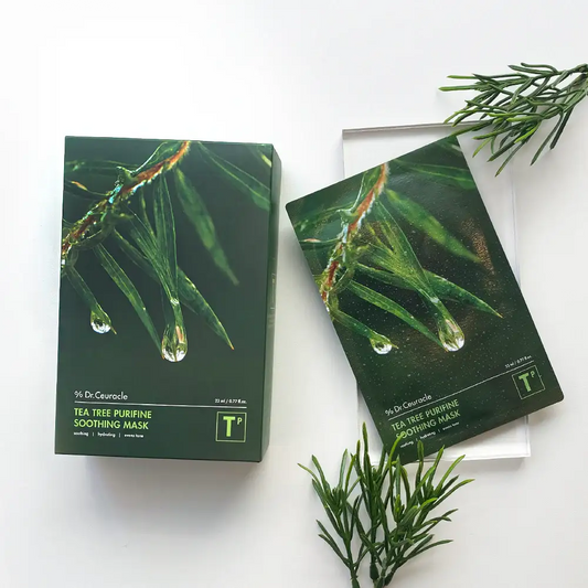 Dr.Ceuracle Tea Tree Purifine Soothing Mask 10ea Korean skincare product image 2