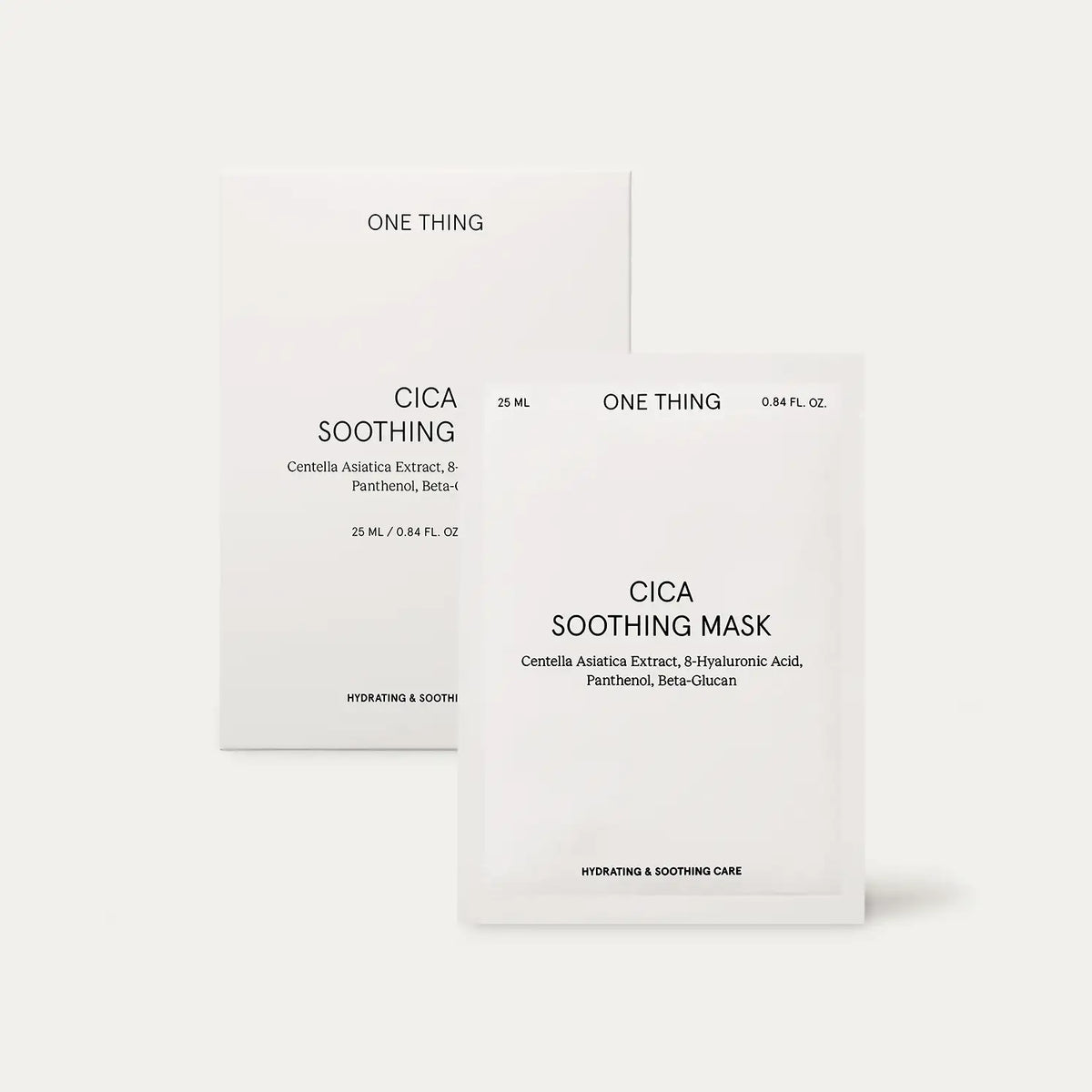ONE THING Cica Soothing Mask 25ml*5pcs minimal Korean skincare product image 1