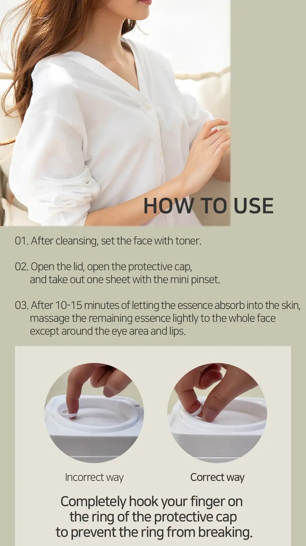 Mary&May Cica Houttuynia cordata Tea Tree Calming Mask Pack - 30 sheets Korean product view 15