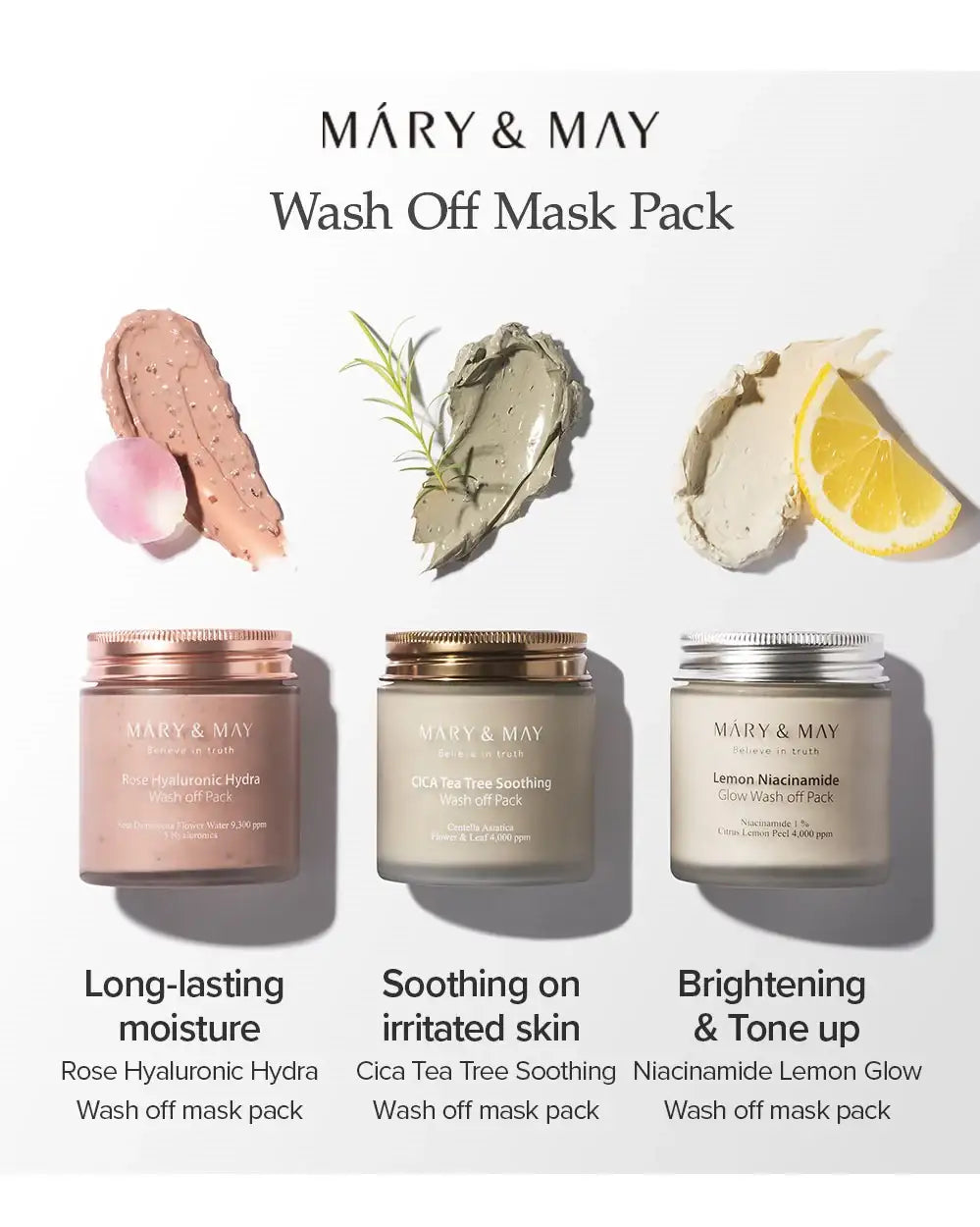 Mary&May CICA TeaTree Soothing Wash off Pack 125g Korean product view 9
