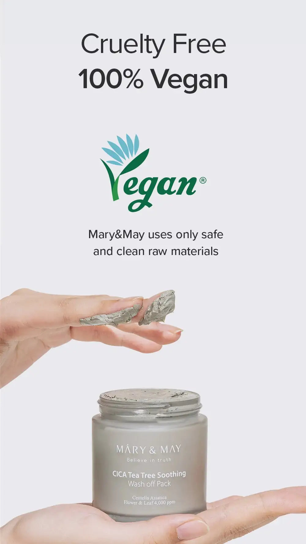 Mary&May CICA TeaTree Soothing Wash off Pack 125g Korean product view 15