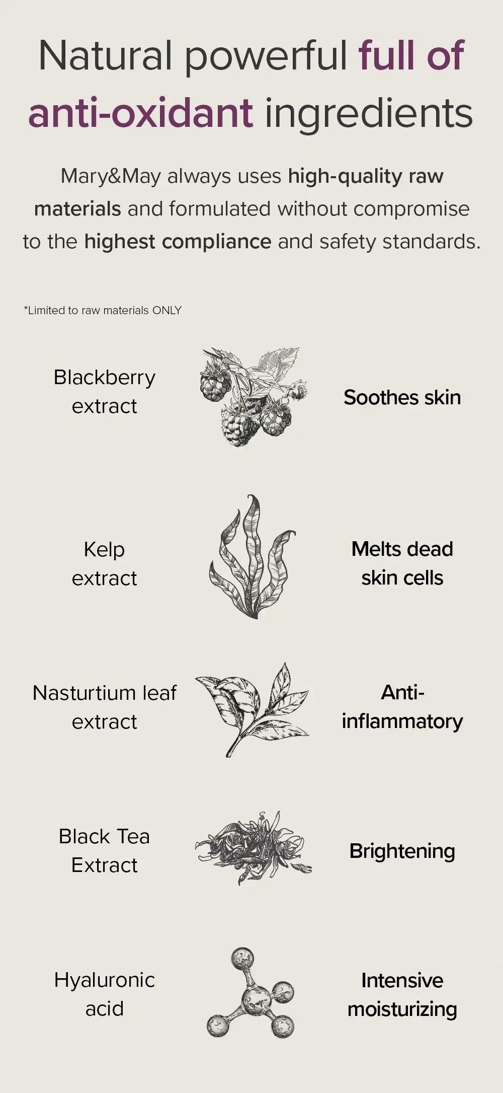Mary&May Blackberry Complex Glow Wash off Pack 125g Korean product view 13