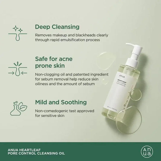 Anua Heartleaf Pore Control Cleansing Oil 200ml — Cleansing Oil — product detail 2