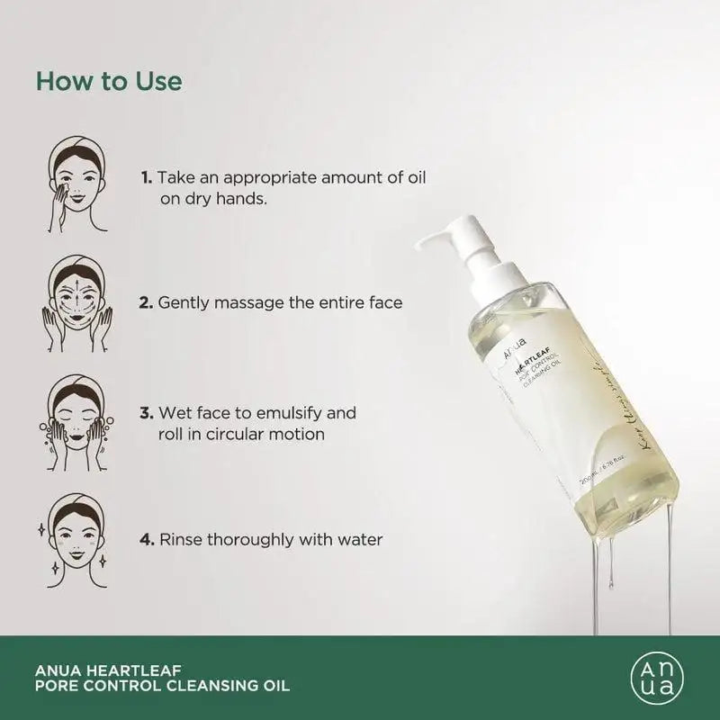 Anua Heartleaf Pore Control Cleansing Oil 200ml — Cleansing Oil — product detail 4