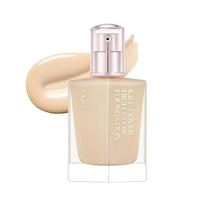 CLIO KILL COVER HIGH GLOW FOUNDATION 38g 3 Linen Korean makeup product image 1