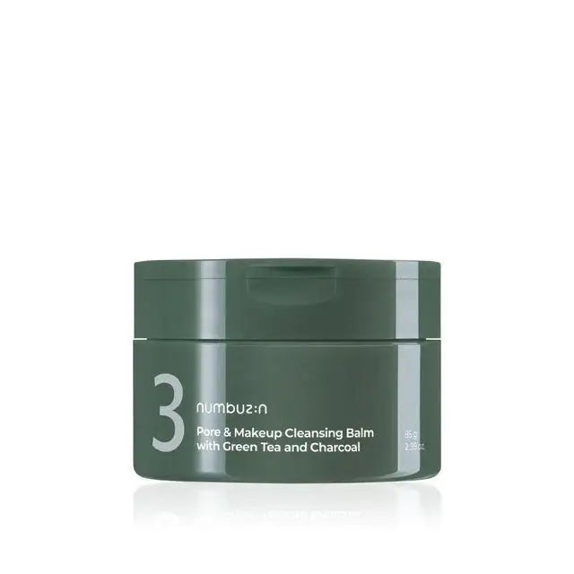 Numbuzin No.3 Pore & Makeup Cleansing Balm With Green Tea And Charcoal 85g Korean product view 2