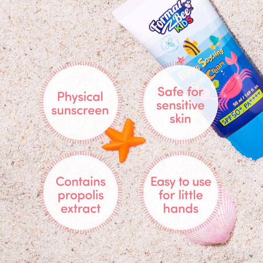 FormalBeeKids Propolis Soothing Sun Cream SPF50+ PA++++ 50ml kids personal care product image 6