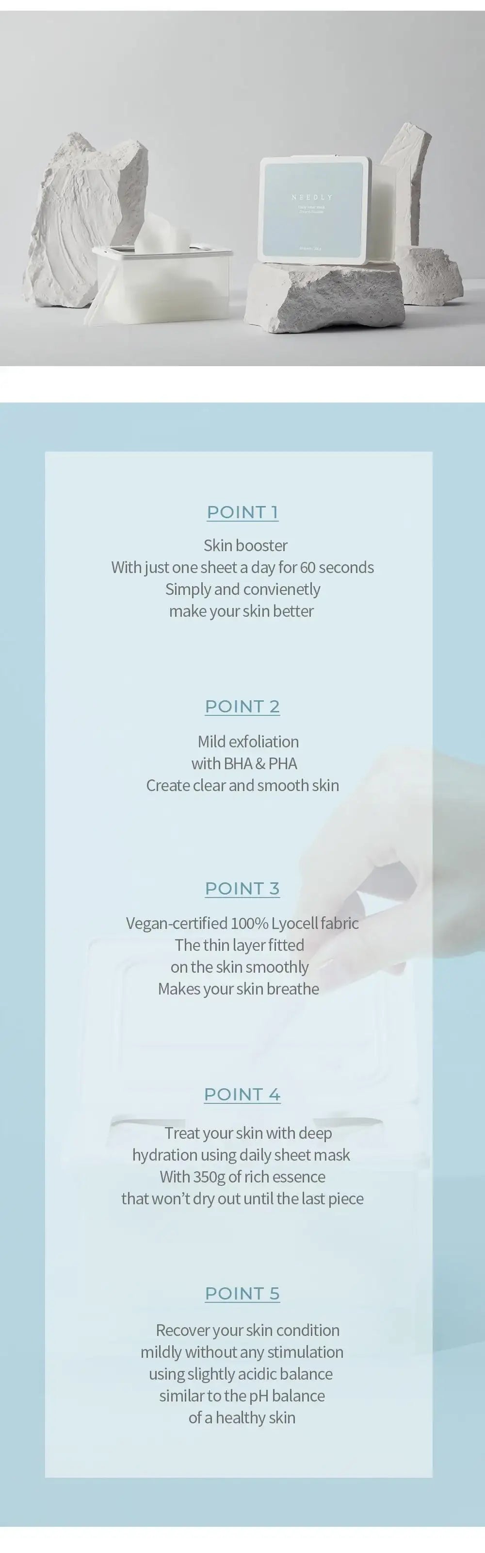 Needly Daily Toner Mask Pack 30 Sheets Korean product view 4