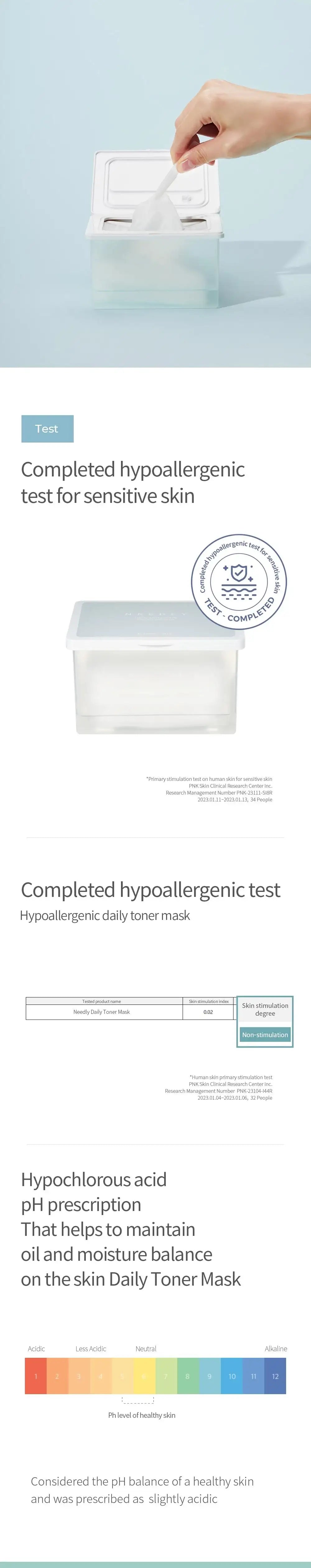 Needly Daily Toner Mask Pack 30 Sheets Korean product view 7