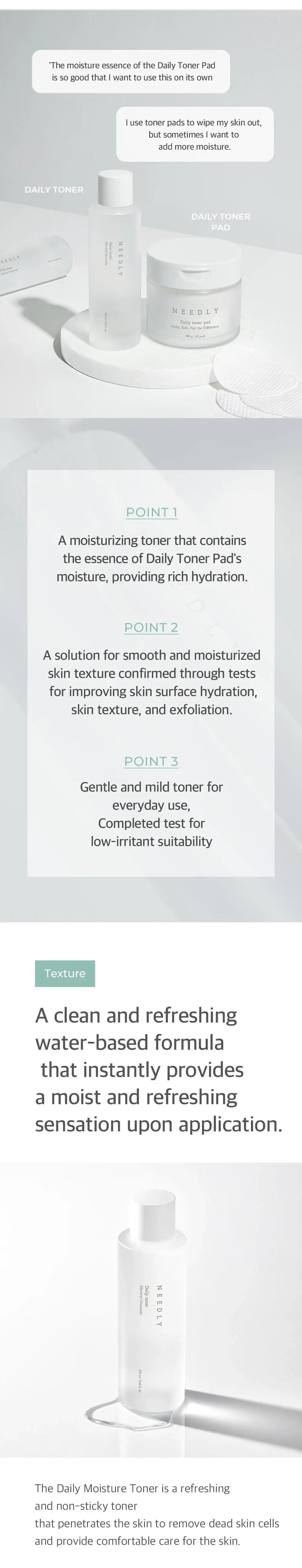 Needly Daily Toner 250ml Korean product view 3