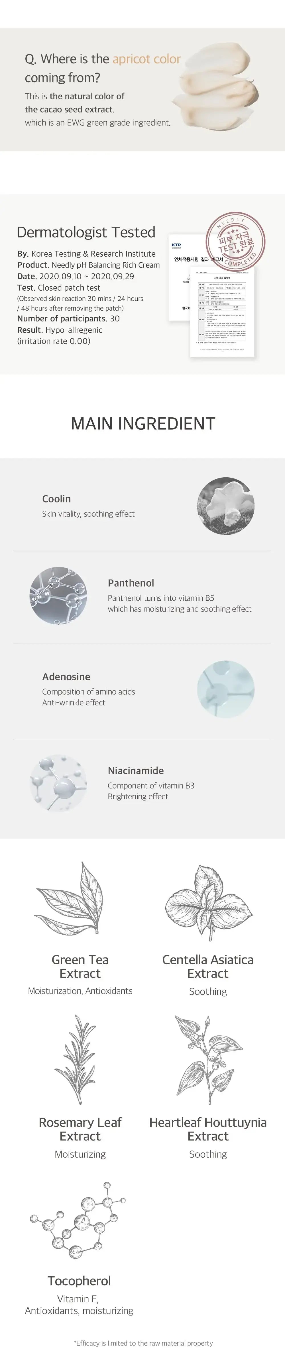 Needly pH balancing rich cream 50ml Korean product view 6