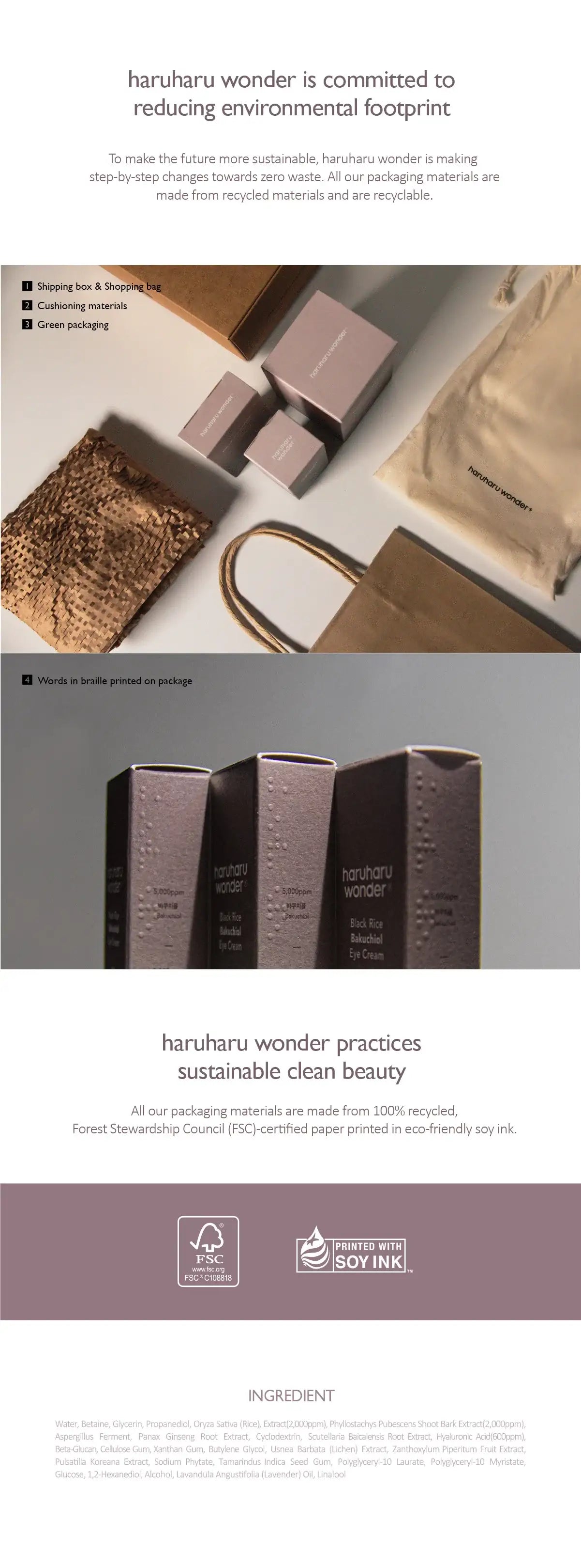 haruharu wonder Black Rice Hyaluronic Toner - 3Size Korean beauty product image 8