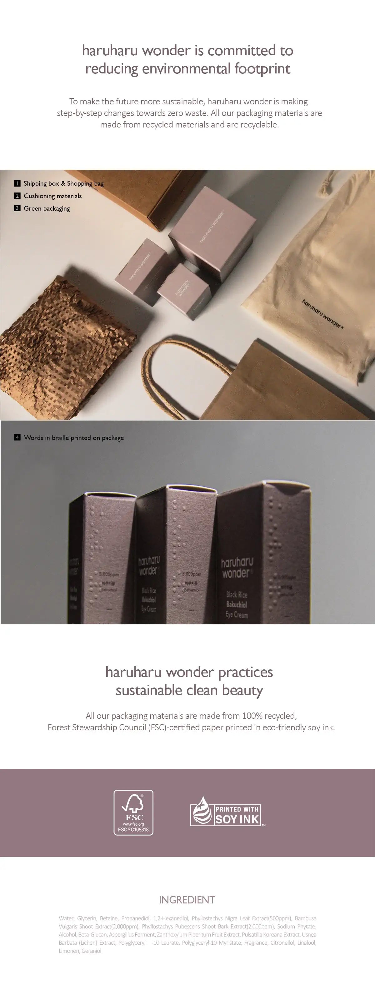 haruharu wonder Black Bamboo Mist 150ml Korean beauty product image 3