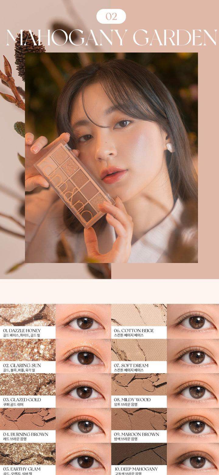 Romand Better Than Palette 6g #02 Mahogany Garden Korean makeup product view 5