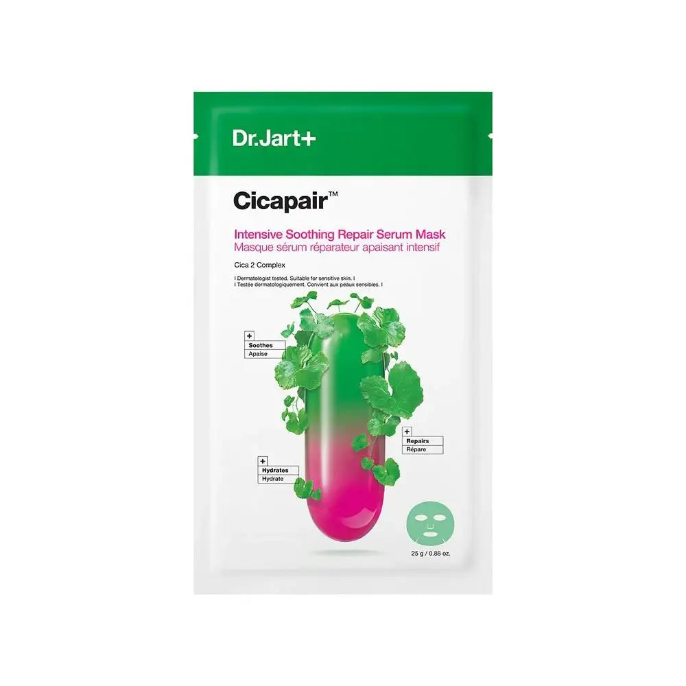 Dr.Jart+ Cicapair INTENSIVE SOOTHING REPAIR SERUM MASK 25g 1ea Korean skincare product image 1