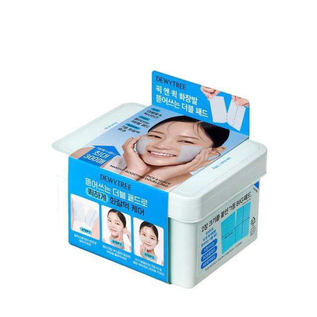 DEWYTREE Pick And Quick Makeup Boosting Double Pad 100ea Korean skincare product image 1