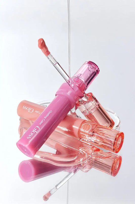 Romand Glasting Color Gloss 4g - 01 Peony Ballet Korean makeup product view 2