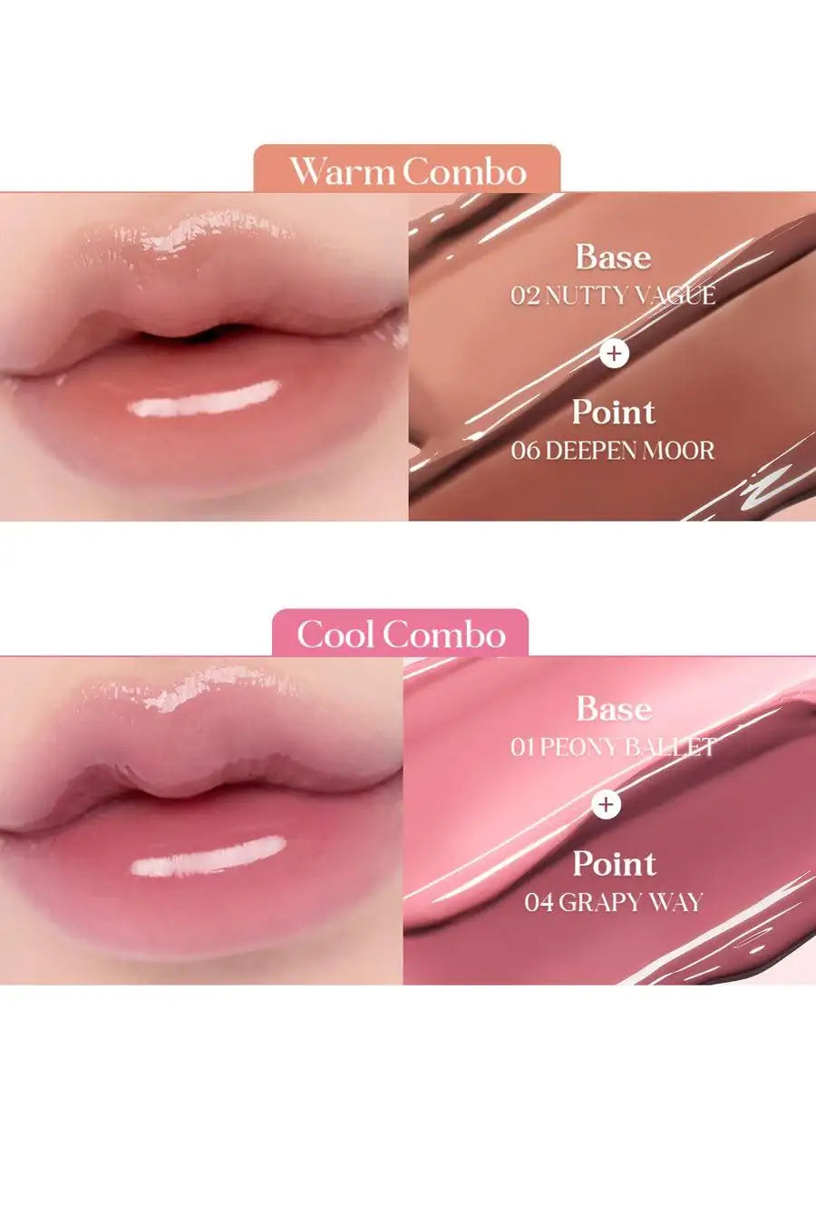 Romand Glasting Color Gloss 4g - 06 Deepen Moor Korean makeup product view 15