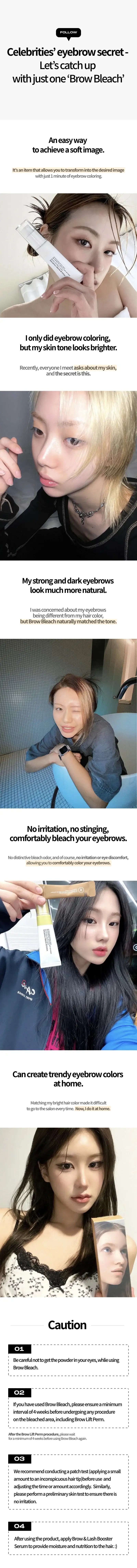Entropy Brow Bleach 50g Korean makeup product image 16
