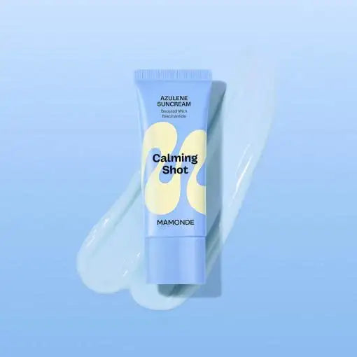 mamonde Calming Shot Azulene Suncream SPF50+PA++++ 35mL Korean skincare product view 1