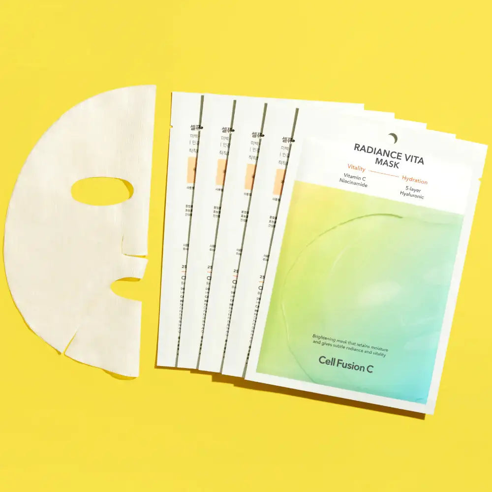 Cell Fusion C Radiance Vita Masks (5 sheets) Korean skincare product image 4