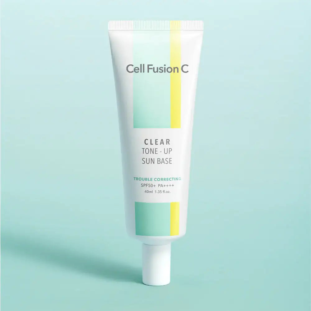 Cell Fusion C Clear Tone-Up Sun Base SPF 50+/ PA++++ 40ml Korean skincare product image 4