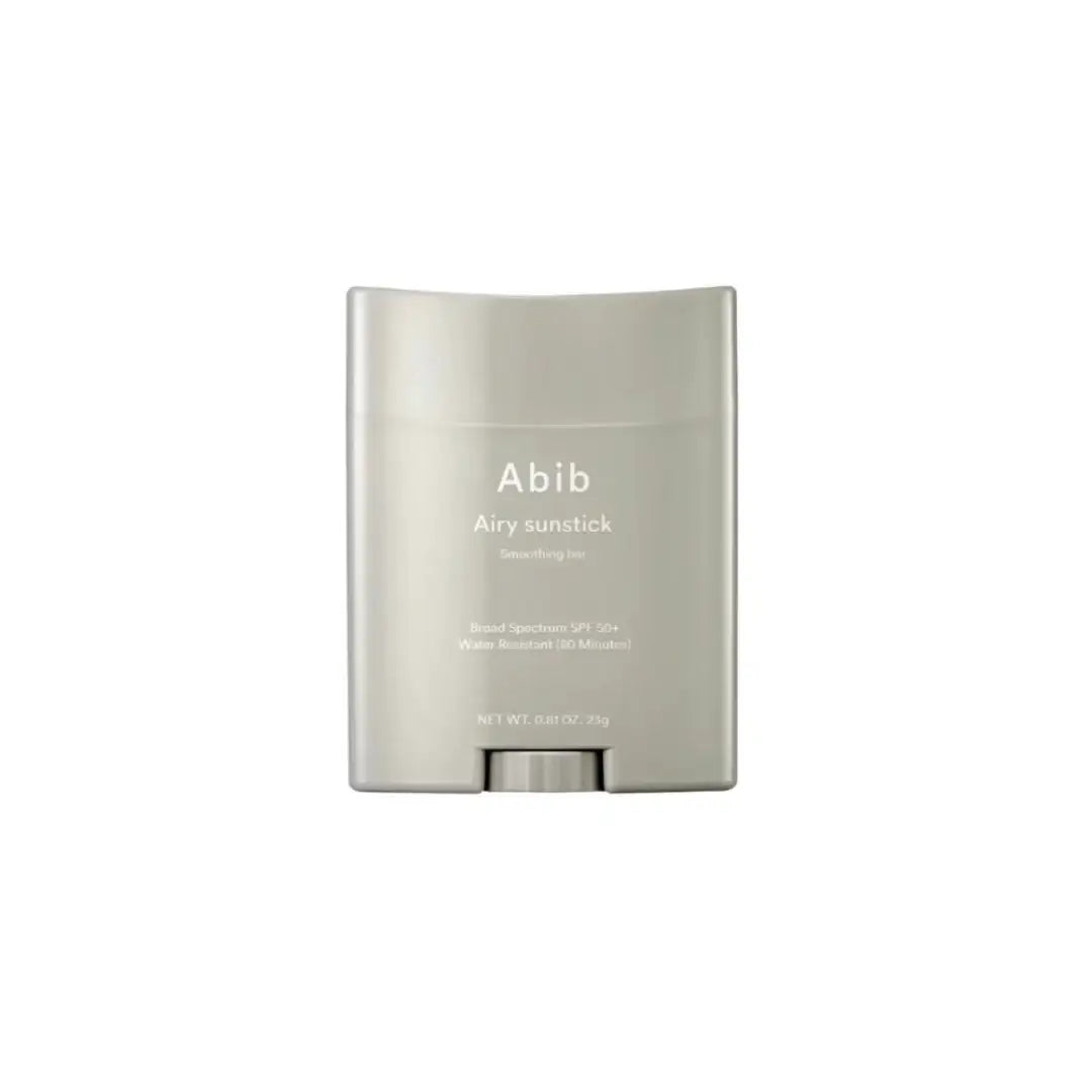 Abib Airy Sunstick Smoothing Bar SPF50+ PA++++, clear semi-matte waterproof sunscreen stick, 23g — product view