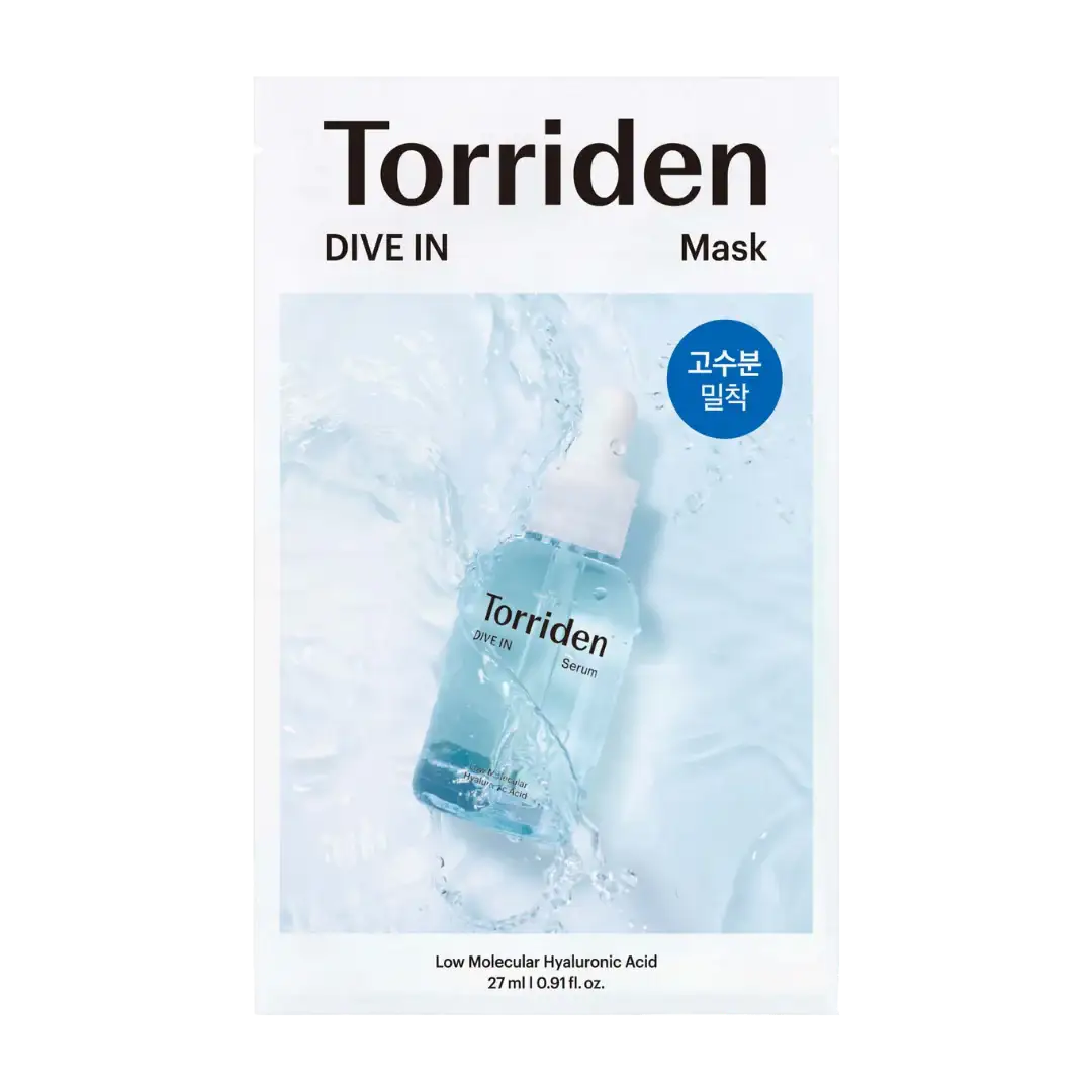 Torriden DIVE IN Low Molecular Hyaluronic Acid Mask Sheet 10ea Korean skincare product image 1