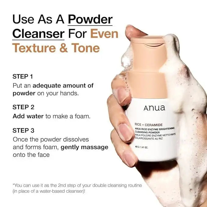 Anua Rice Enzyme Brightening Cleansing Powder 40G — Cleanser — product detail 4