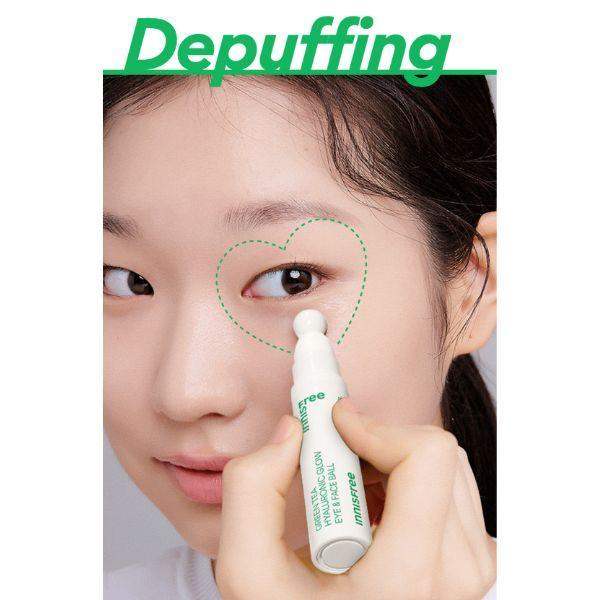 Innisfree Green Tea Hyaluronic Glow Eye & Faceball 10ml Korean beauty product image 7