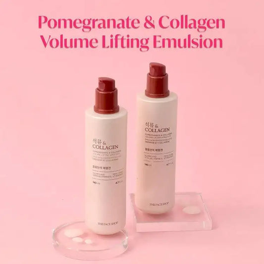 The Face Shop POMEGRANATE AND COLLAGEN VOLUME LIFTING EMULSION 140ml Korean beauty product image 2