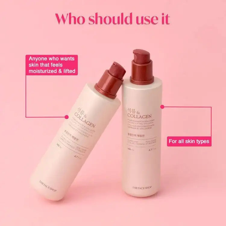 The Face Shop POMEGRANATE AND COLLAGEN VOLUME LIFTING EMULSION 140ml Korean beauty product image 6
