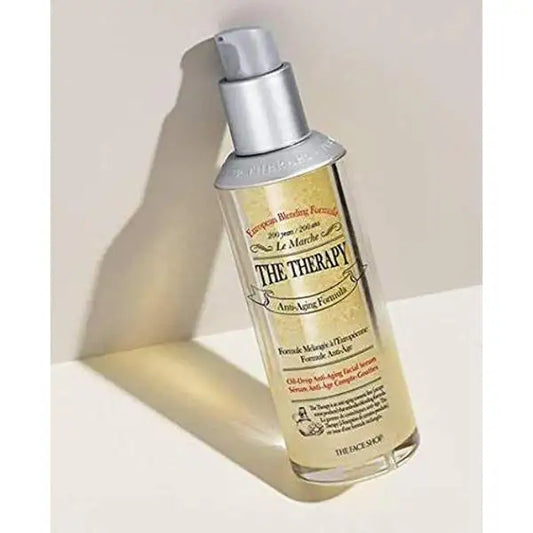 The Face Shop THE THERAPY OIL-DROP ANTI-AGING SERUM 45ml Korean beauty product image 2