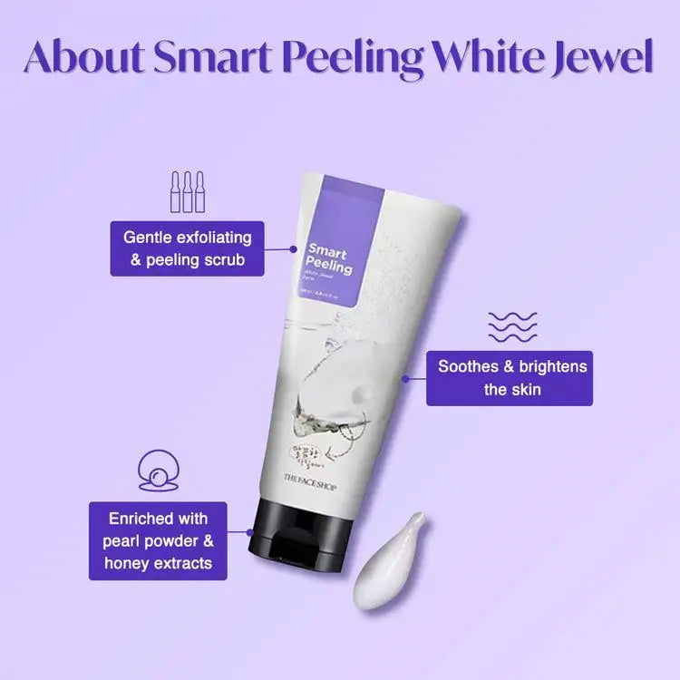 The Face Shop WHITE JEWEL PEELING 120ml Korean beauty product image 3