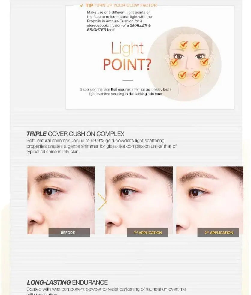 CNP Laboratory Propolis Ampule In Cushion -No.23 X2ea Korean skincare product image 6