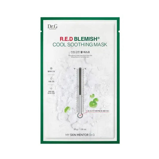 Dr.G Red Blemish Cool Soothing Mask 10ea Korean skincare product image 2