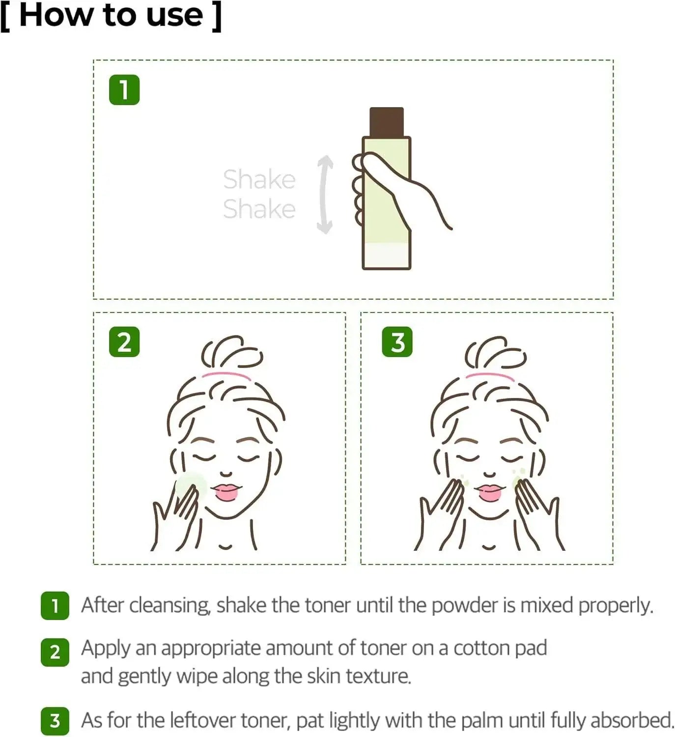 SomeByMi Korean matcha toner product view 9