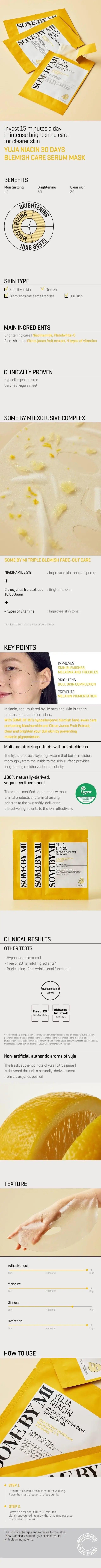 SomeByMi Korean yuja niacin sheet mask product view 5