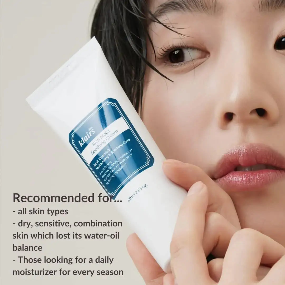 Dear Klairs Rich Moist Soothing Cream 80ml Korean moisturizer product image 4