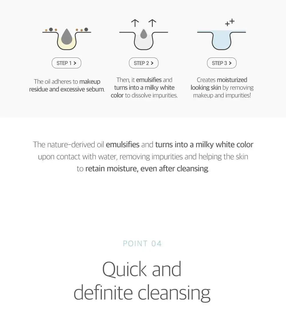 Roundlab 1025 Dokdo Cleansing oil 200ml Korean skin care product view 4