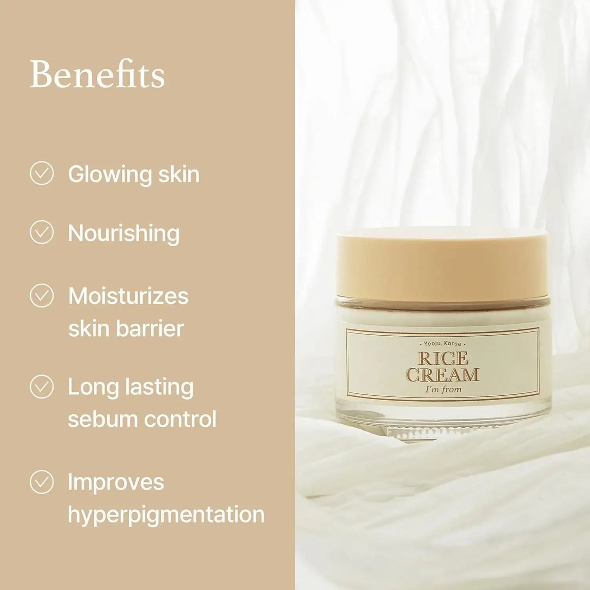 I’m From Rice Cream 50g Korean beauty product image 7