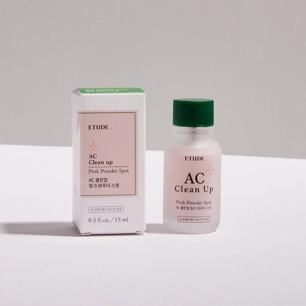 Etude House AC Clean Up Pink Powder Spot 15ml Korean beauty product image 5