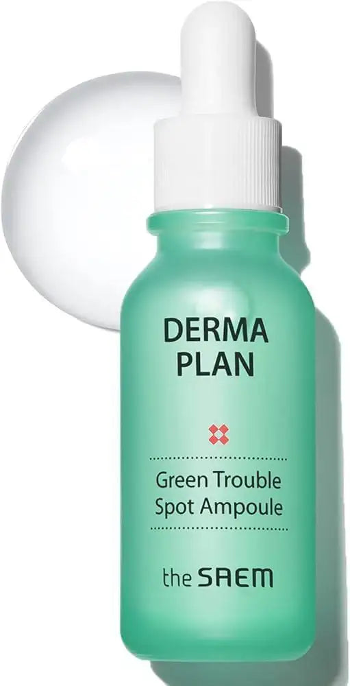 The Saem DERMA PLAN Green Trouble Spot Ampoule 20ml Korean beauty product image 3