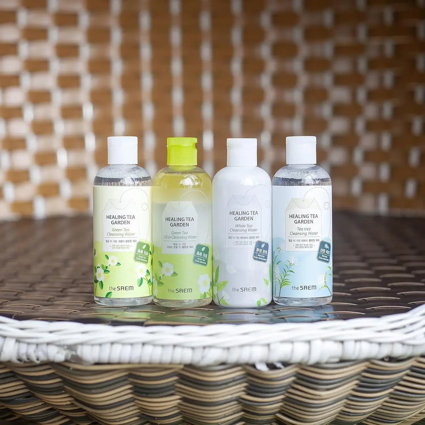 The Saem Healing Tea Garden Tea tree Cleansing Water 300ml Korean beauty product image 5