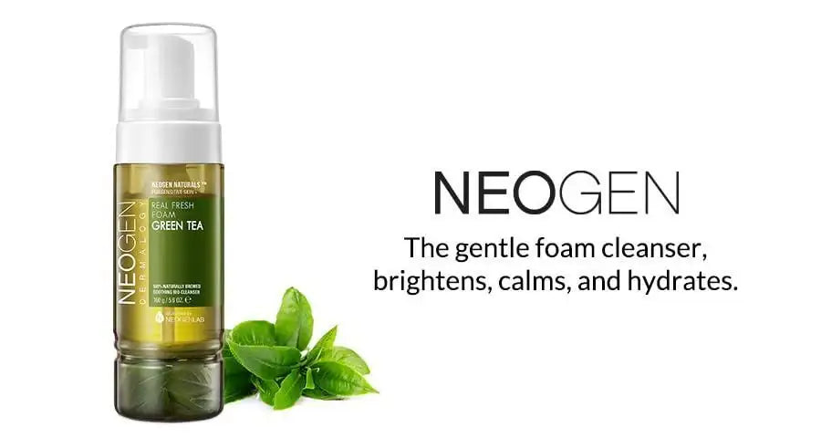 NeoGen DERMALOGY REAL FRESH FOAM CLEANSER GREEN TEA 160G Korean product view 14