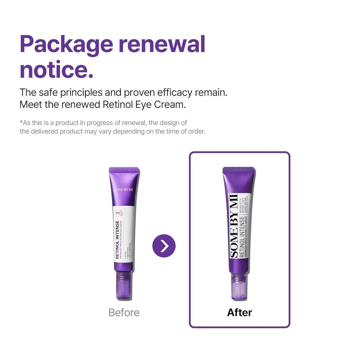 SomeByMi Korean retinol eye cream product view 3